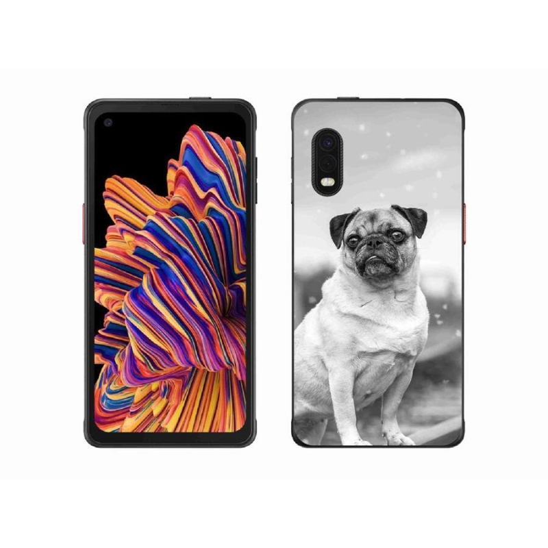 Gelový obal mmCase na mobil Samsung Galaxy Xcover Pro - mops