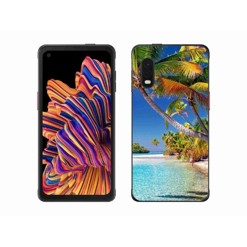 Gelový obal mmCase na mobil Samsung Galaxy Xcover Pro - mořská pláž