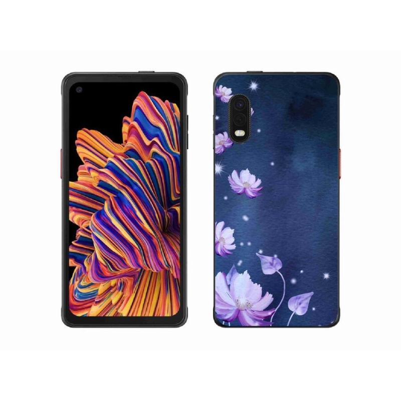 Gelový obal mmCase na mobil Samsung Galaxy Xcover Pro - padající květy