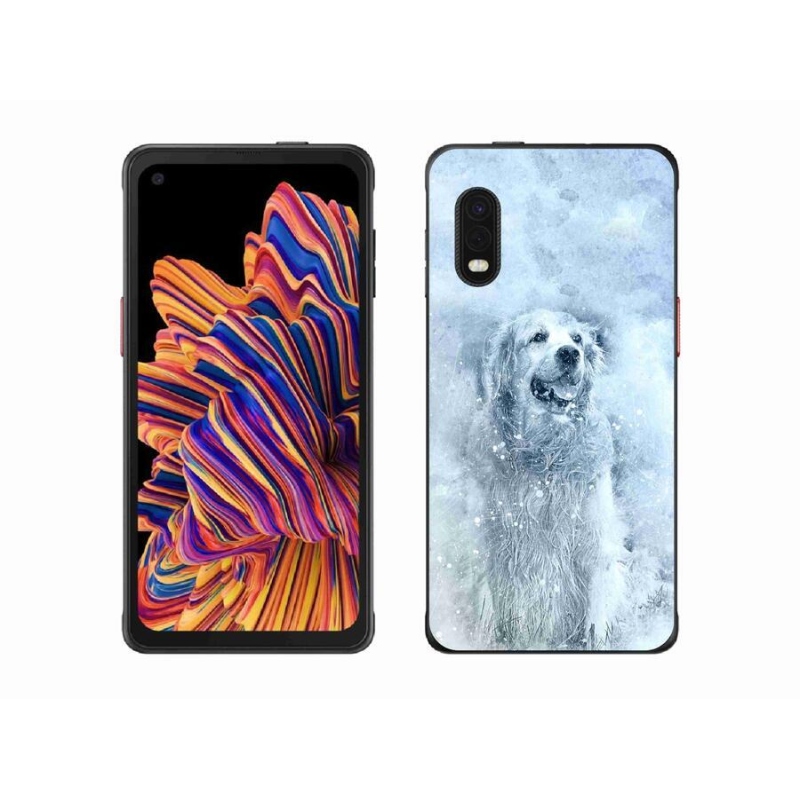 Gelový obal mmCase na mobil Samsung Galaxy Xcover Pro - retrívr