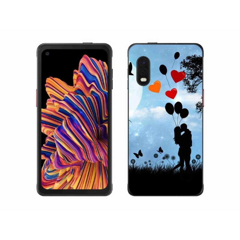 Gelový obal mmCase na mobil Samsung Galaxy Xcover Pro - zamilovaný pár