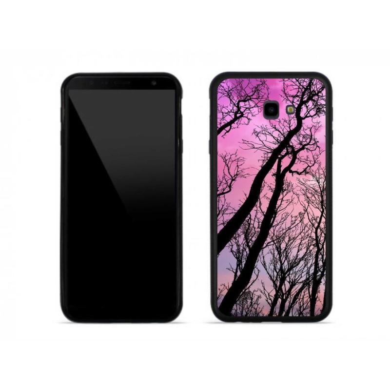 Gelový obal mmCase na mobil Samsung J4 Plus - opadané stromy