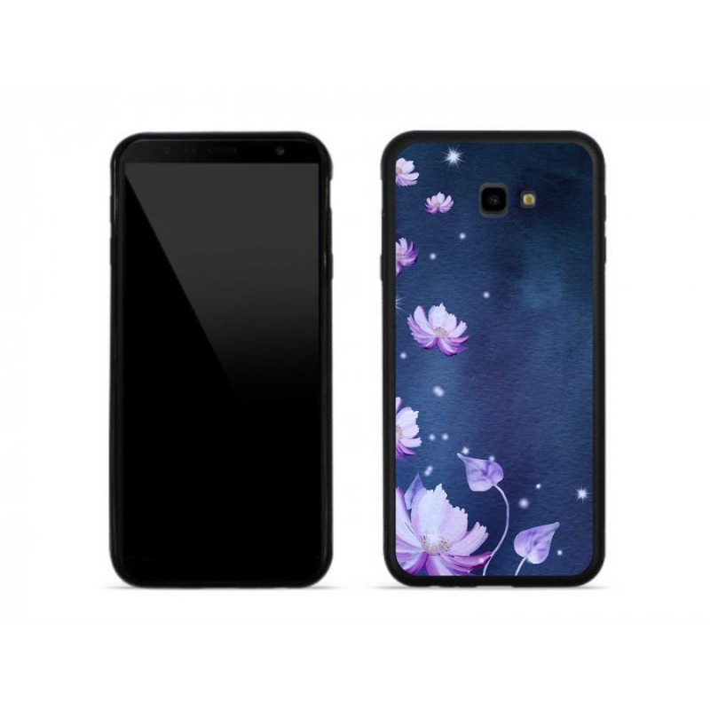 Gelový obal mmCase na mobil Samsung J4 Plus - padající květy
