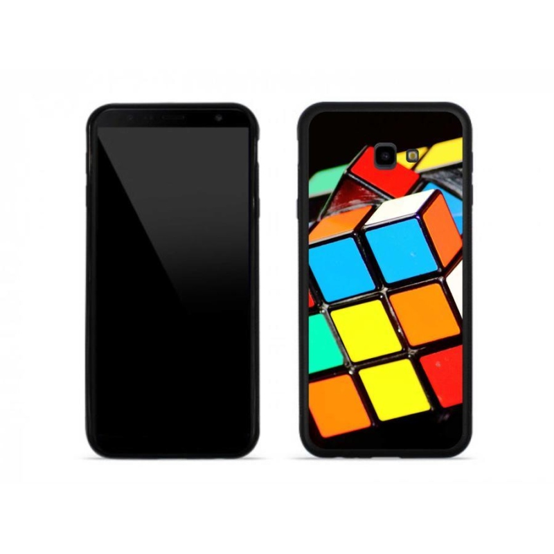 Gelový obal mmCase na mobil Samsung J4 Plus - rubikova kostka
