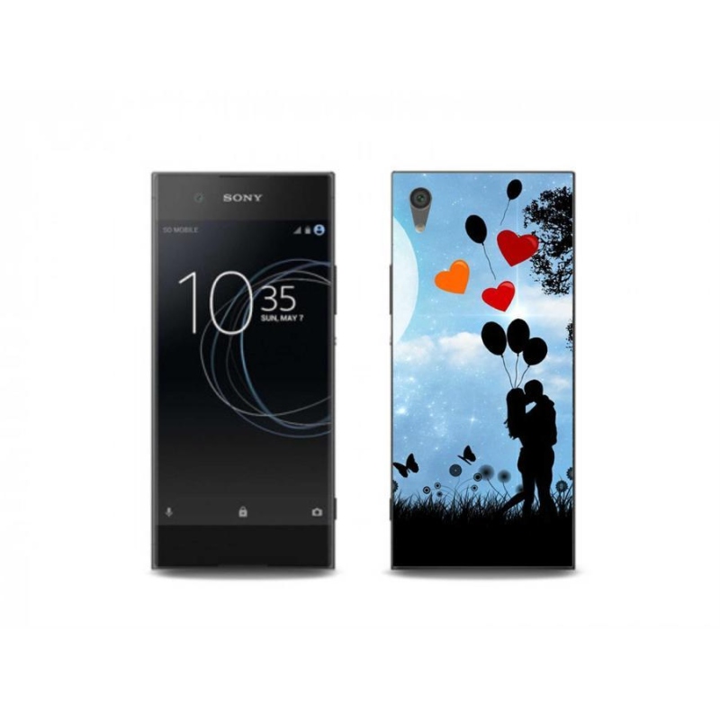 Gelový obal mmCase na mobil Sony Xperia XA1 - zamilovaný pár