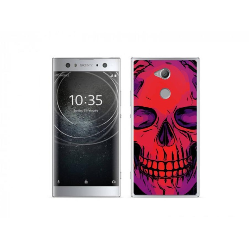 Gelový obal mmCase na mobil Sony Xperia XA2 Ultra - lebka