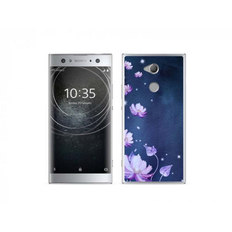 Gelový obal mmCase na mobil Sony Xperia XA2 Ultra - padající květy