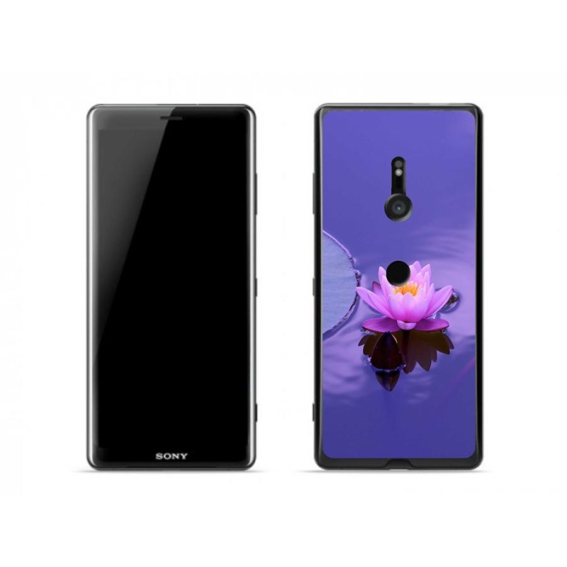 Gelový obal mmCase na mobil Sony Xperia XZ3 - květ na hladině