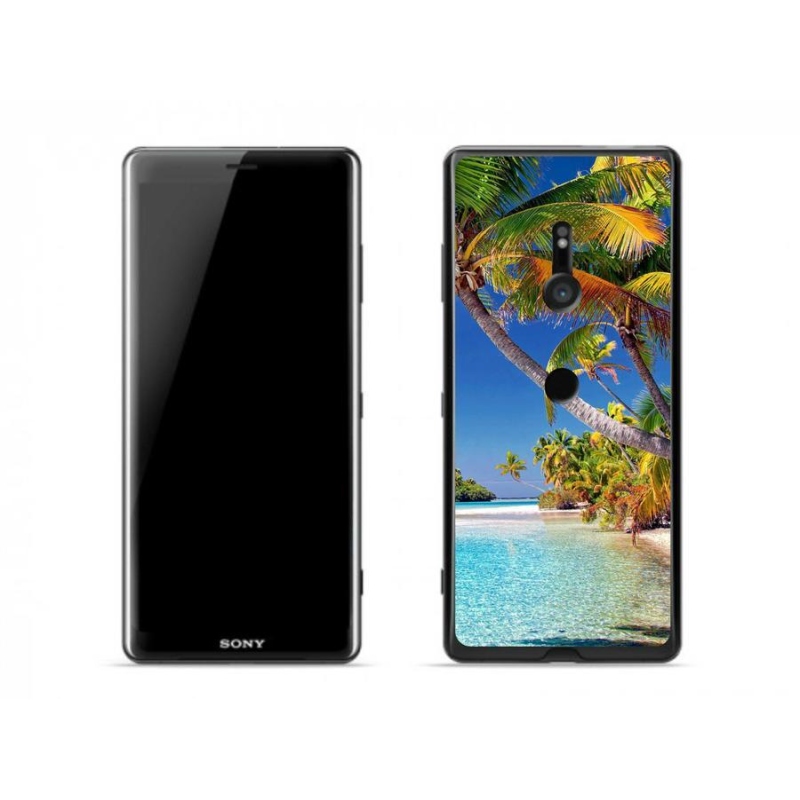 Gelový obal mmCase na mobil Sony Xperia XZ3 - mořská pláž