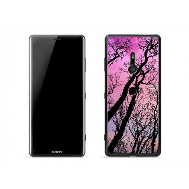 Gelový obal mmCase na mobil Sony Xperia XZ3 - opadané stromy