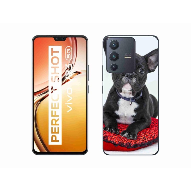 Gelový obal mmCase na mobil Vivo V23 5G - buldok