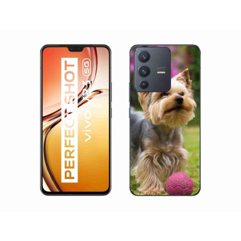 Gelový obal mmCase na mobil Vivo V23 5G - jorkšír 4