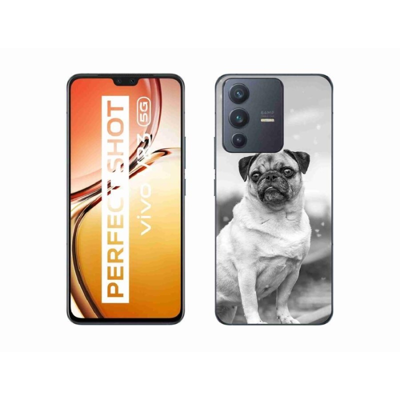 Gelový obal mmCase na mobil Vivo V23 5G - mops