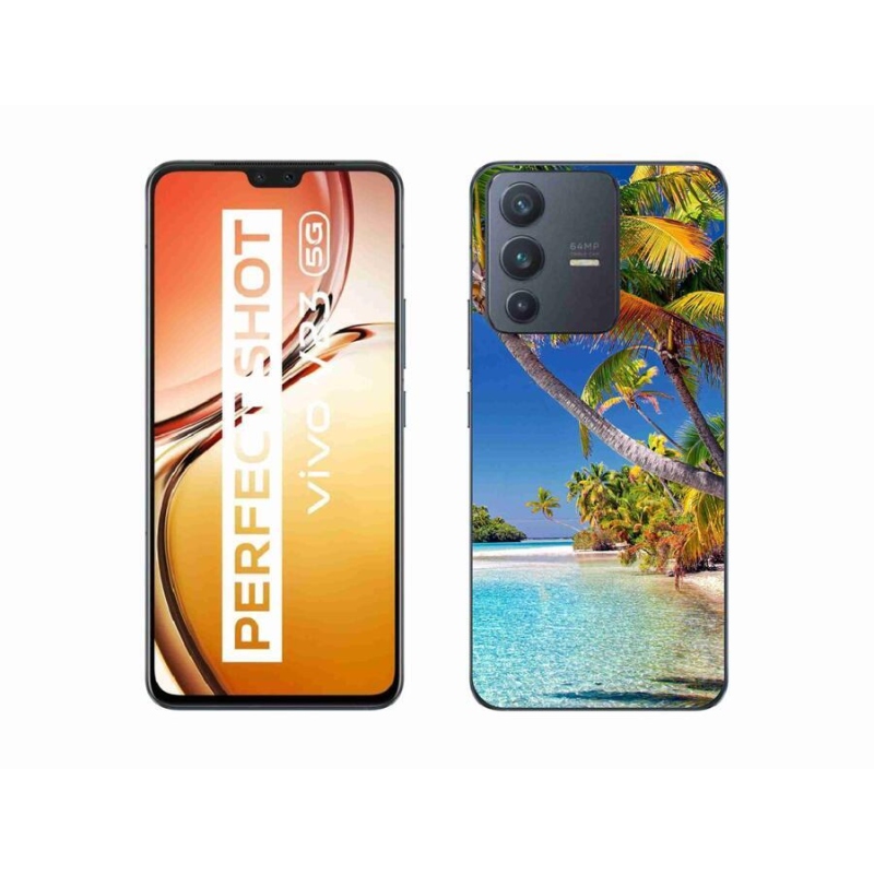 Gelový obal mmCase na mobil Vivo V23 5G - mořská pláž