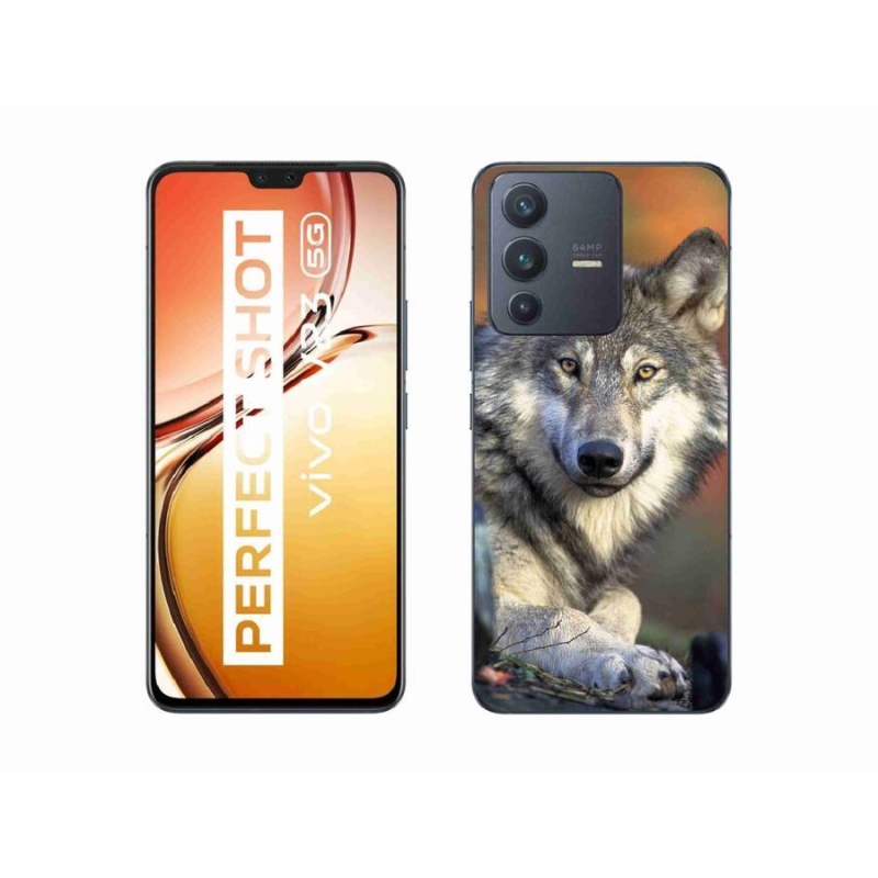 Gelový obal mmCase na mobil Vivo V23 5G - vlk