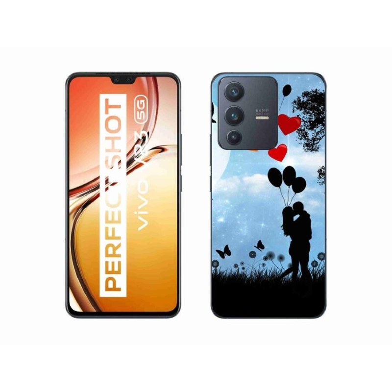 Gelový obal mmCase na mobil Vivo V23 5G - zamilovaný pár