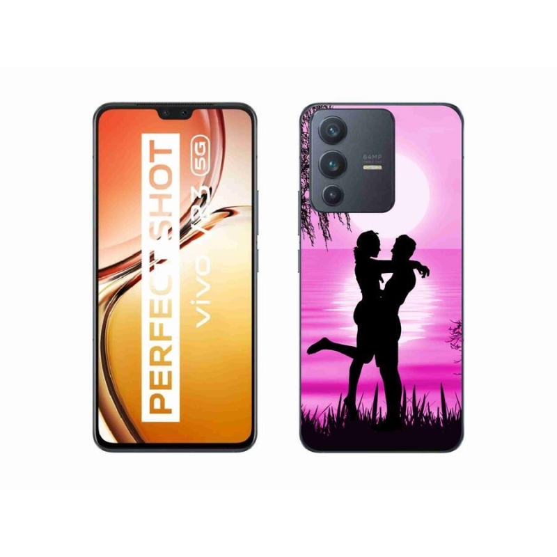 Gelový obal mmCase na mobil Vivo V23 5G - západ slunce