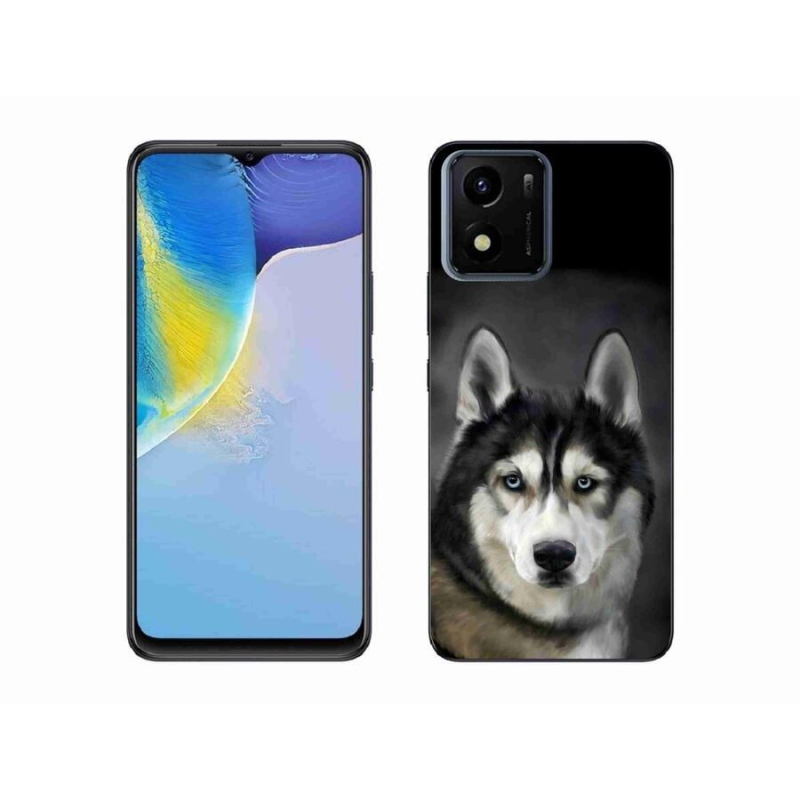 Gelový obal mmCase na mobil Vivo Y01 - husky