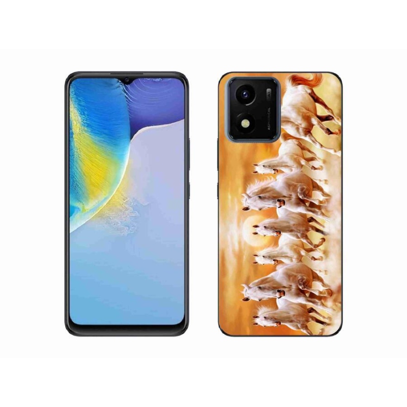 Gelový obal mmCase na mobil Vivo Y01 - koně 2