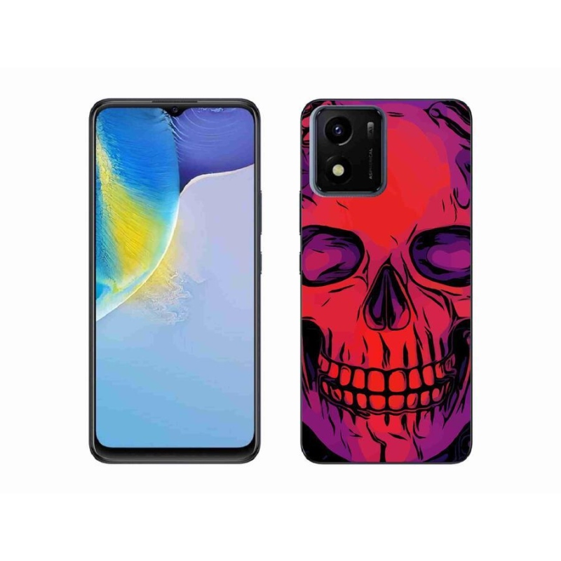 Gelový obal mmCase na mobil Vivo Y01 - lebka