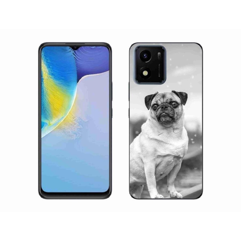 Gelový obal mmCase na mobil Vivo Y01 - mops