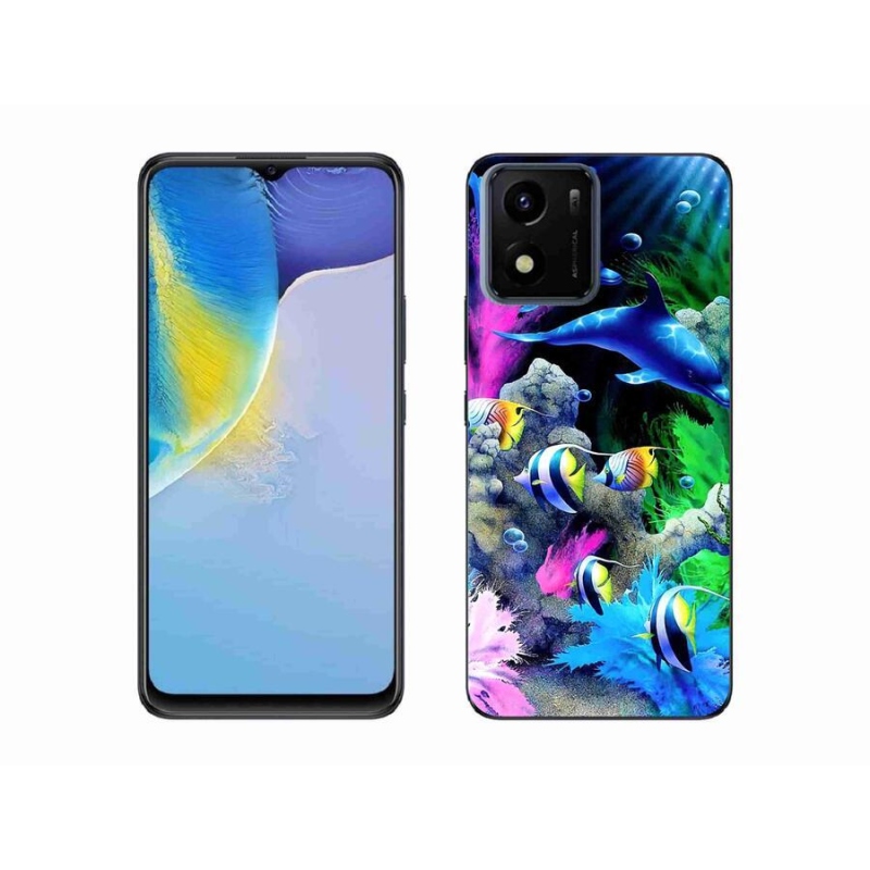 Gelový obal mmCase na mobil Vivo Y01 - mořský svět