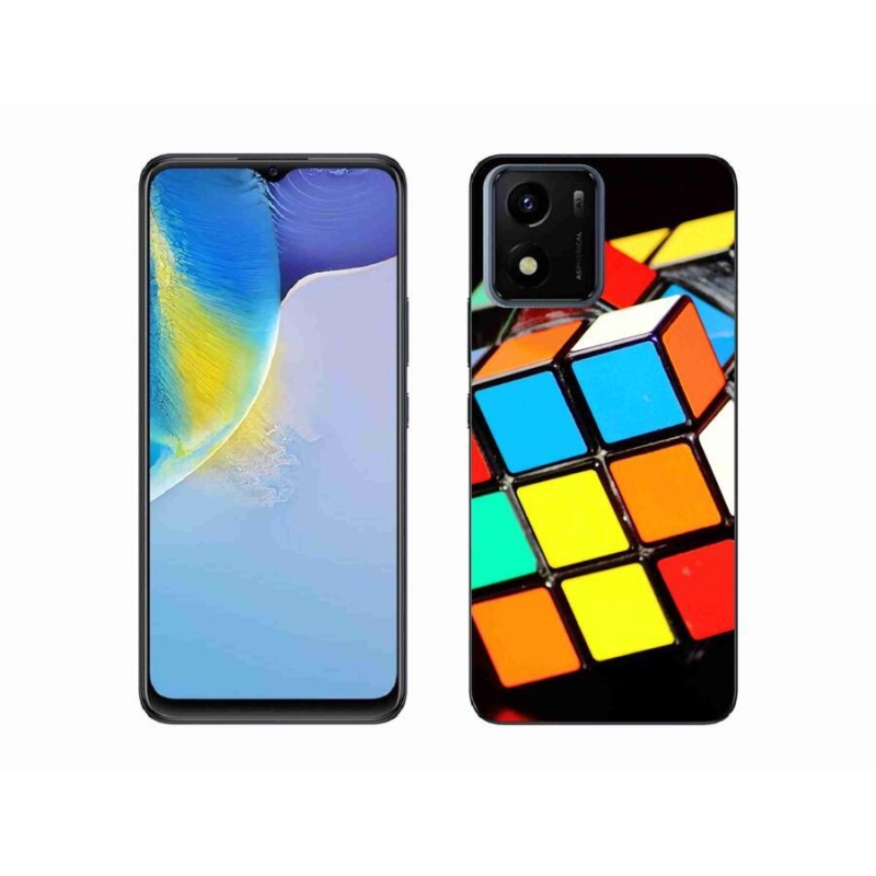 Gelový obal mmCase na mobil Vivo Y01 - rubikova kostka