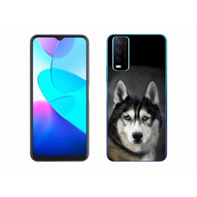 Gelový obal mmCase na mobil Vivo Y11s/Y20s - husky