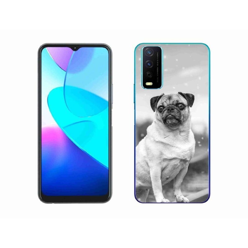 Gelový obal mmCase na mobil Vivo Y11s/Y20s - mops