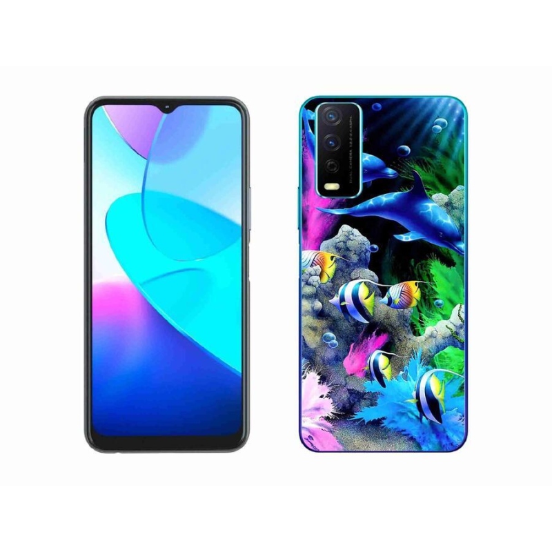 Gelový obal mmCase na mobil Vivo Y11s/Y20s - mořský svět