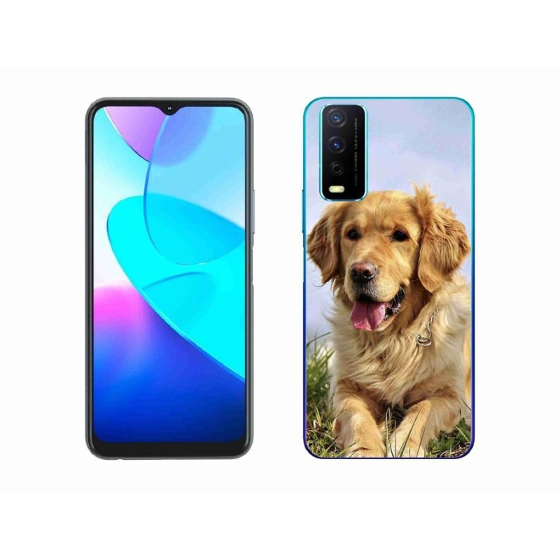Gelový obal mmCase na mobil Vivo Y11s/Y20s - zlatý retrívr