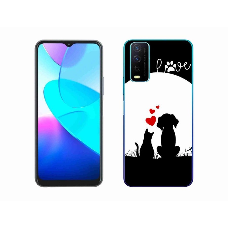 Gelový obal mmCase na mobil Vivo Y11s/Y20s - zvířecí láska