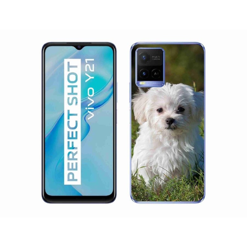 Gelový obal mmCase na mobil Vivo Y21/Y21s/Y33s - bišonek