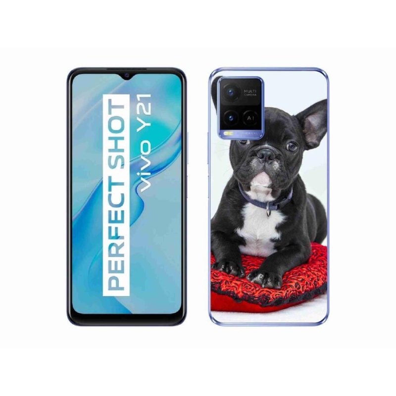 Gelový obal mmCase na mobil Vivo Y21/Y21s/Y33s - buldok