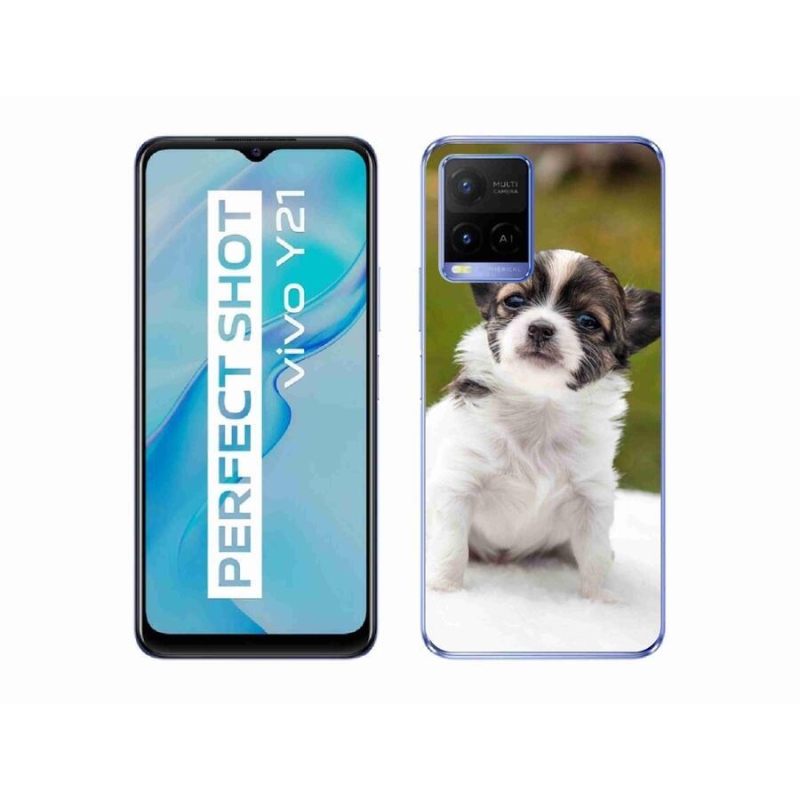 Gelový obal mmCase na mobil Vivo Y21/Y21s/Y33s - čivava 4