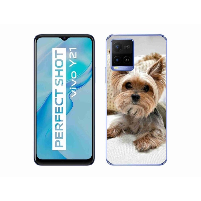 Gelový obal mmCase na mobil Vivo Y21/Y21s/Y33s - jorkšír 5