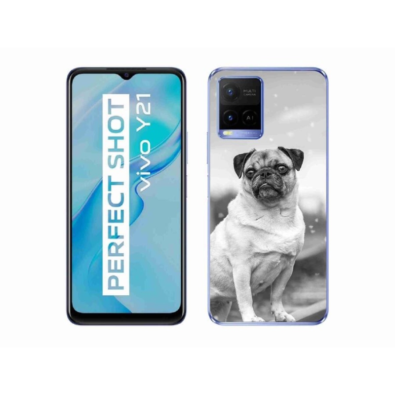 Gelový obal mmCase na mobil Vivo Y21/Y21s/Y33s - mops