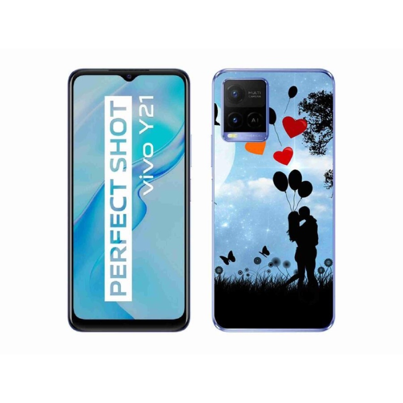 Gelový obal mmCase na mobil Vivo Y21/Y21s/Y33s - zamilovaný pár
