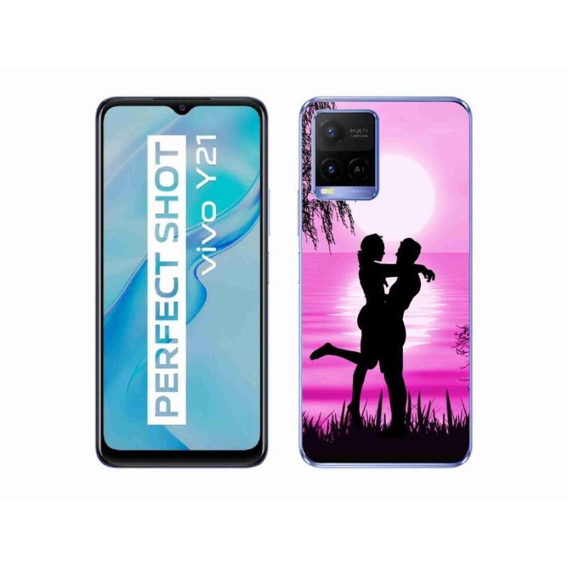 Gelový obal mmCase na mobil Vivo Y21/Y21s/Y33s - západ slunce
