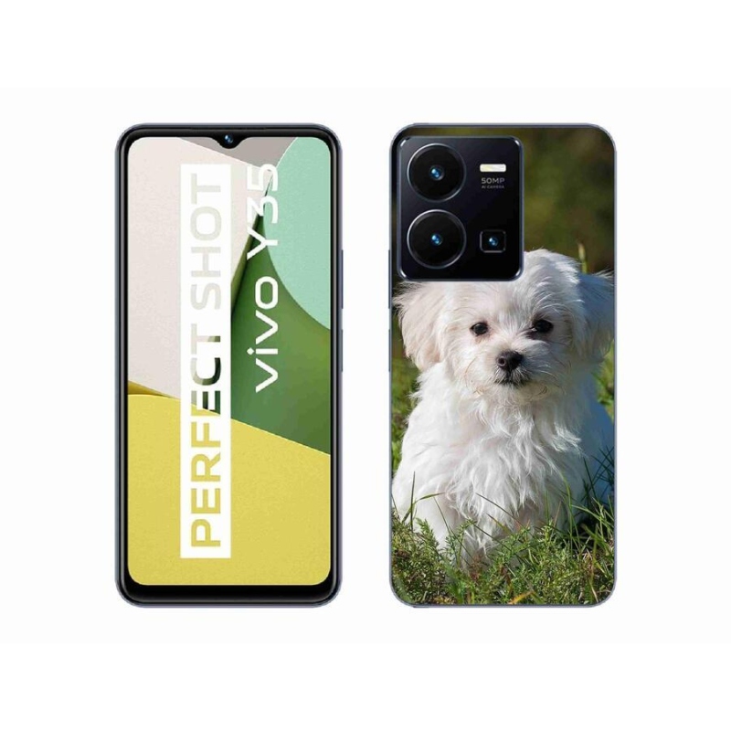 Gelový obal mmCase na mobil Vivo Y35 - bišonek