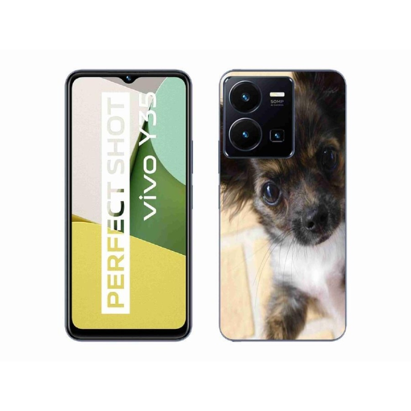Gelový obal mmCase na mobil Vivo Y35 - čivava 2