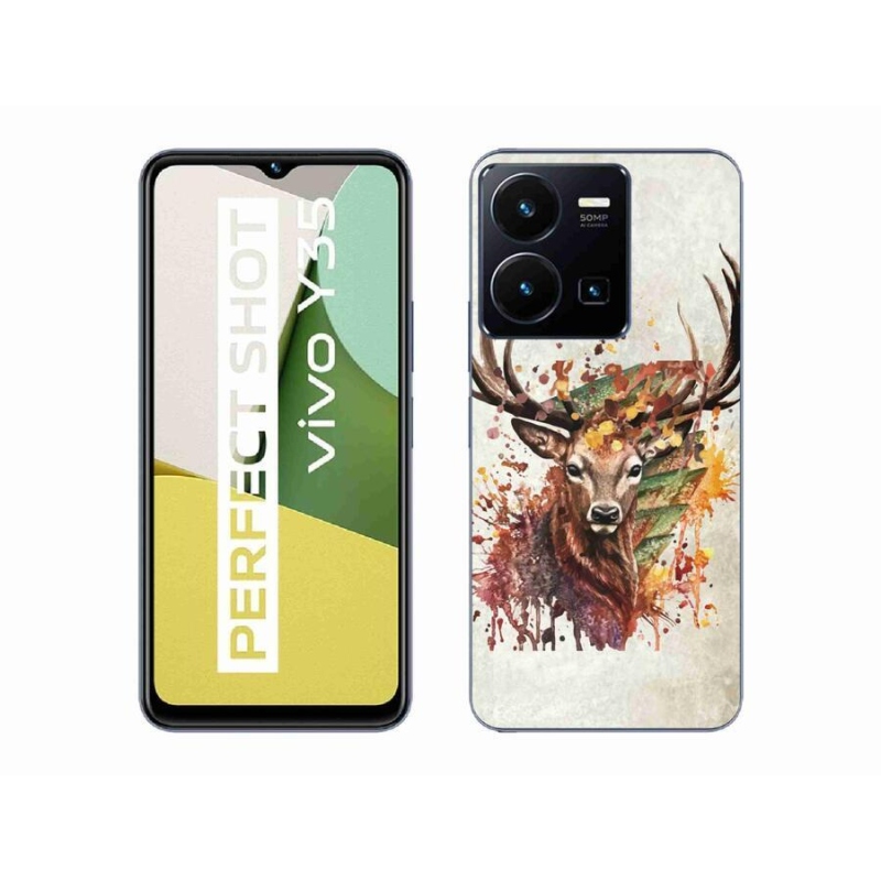 Gelový obal mmCase na mobil Vivo Y35 - jelen 1