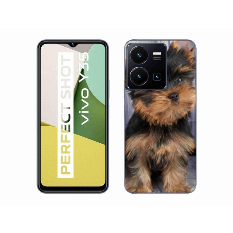 Gelový obal mmCase na mobil Vivo Y35 - jorkšír 9