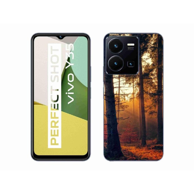 Gelový obal mmCase na mobil Vivo Y35 - les