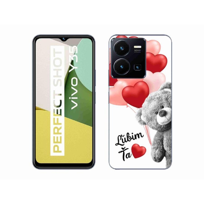 Gelový obal mmCase na mobil Vivo Y35 - ľúbim ťa sk