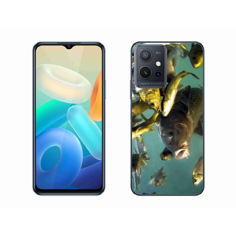 Gelový obal mmCase na mobil Vivo Y55 5G - hejno ryb