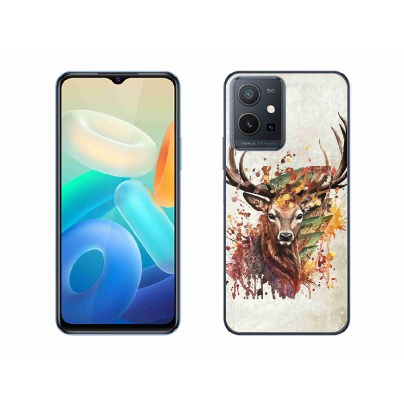 Gelový obal mmCase na mobil Vivo Y55 5G - jelen 1