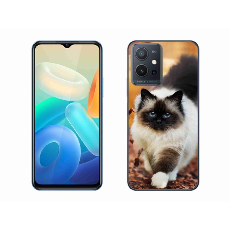 Gelový obal mmCase na mobil Vivo Y55 5G - kočka