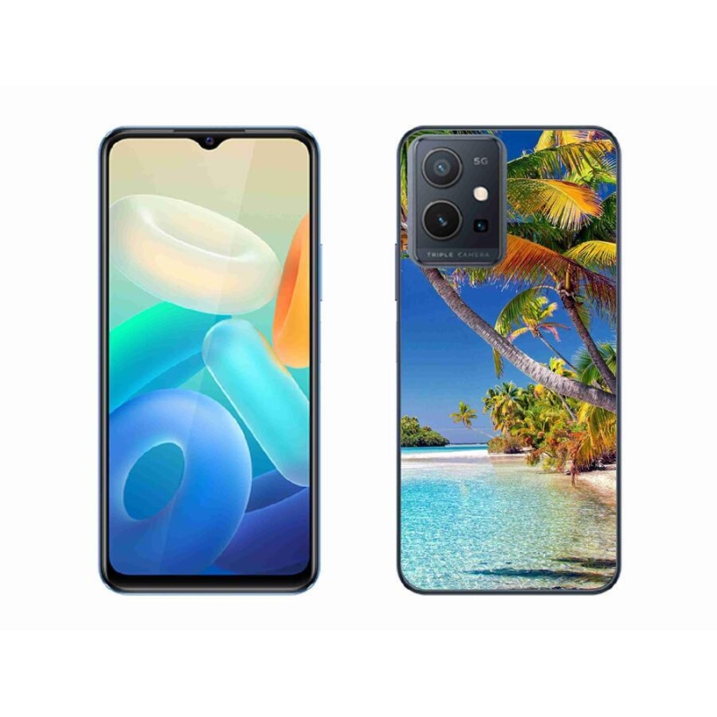 Gelový obal mmCase na mobil Vivo Y55 5G - mořská pláž