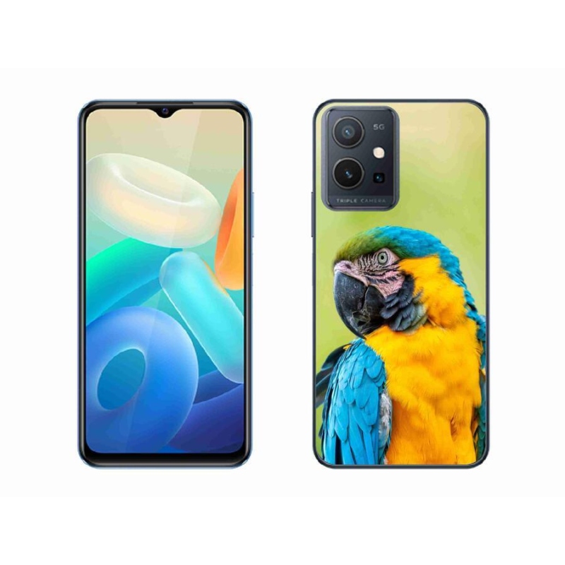 Gelový obal mmCase na mobil Vivo Y55 5G - papoušek ara 2